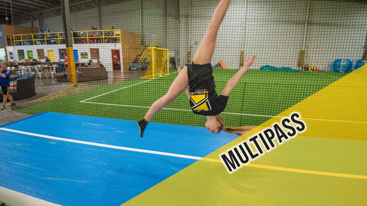 Trampoline Pass - 1 Hour - Revolution sports park - Newcastle Reservations