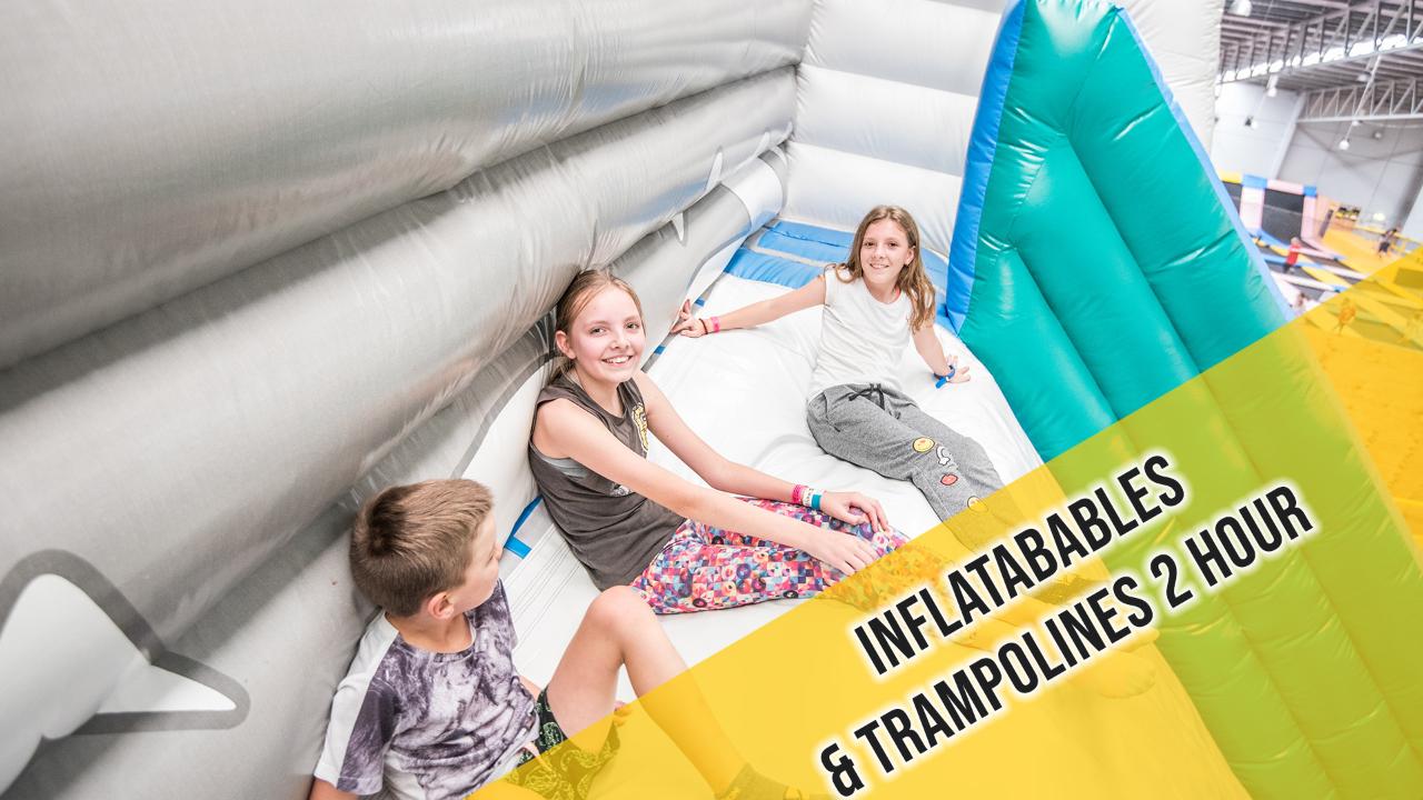 Inflatables and Trampoline Pass - 2 Hour