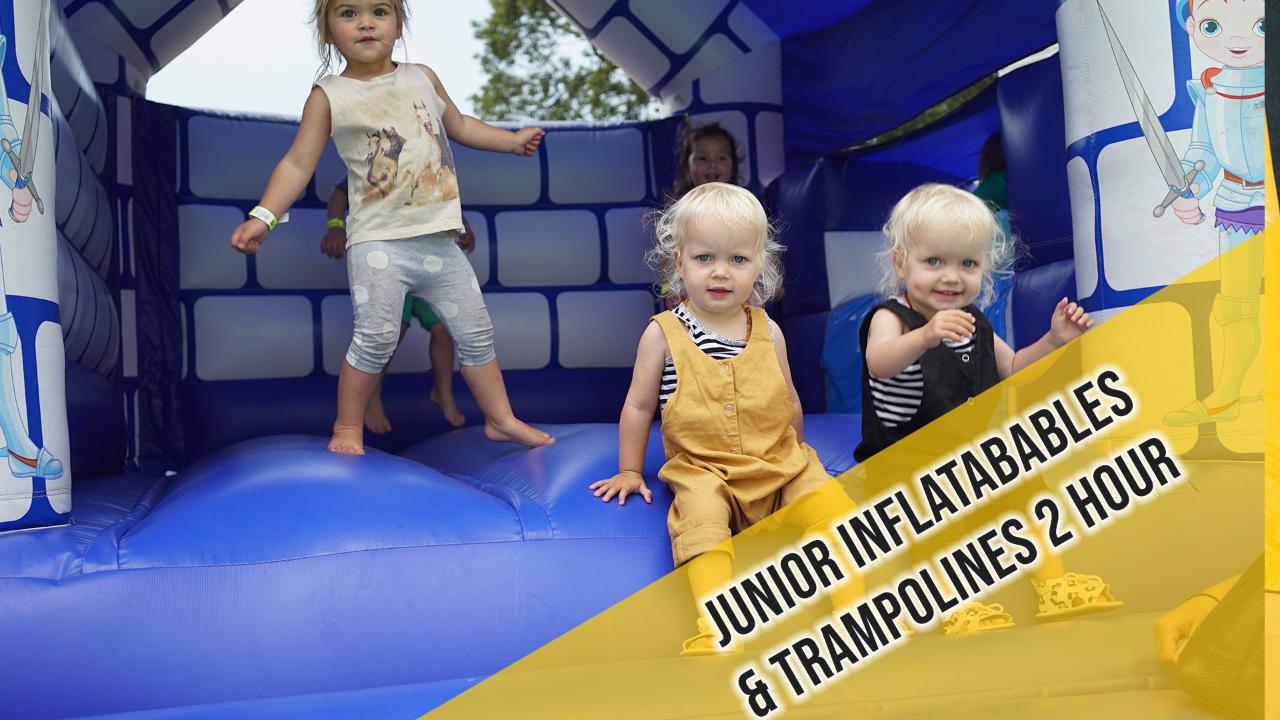 Junior Inflatables and Trampoline Pass [Under 120cm] - 2 Hour