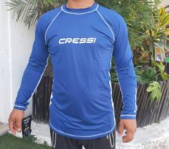 Rash Guard for Men BLUE/WHITE with long sleeves