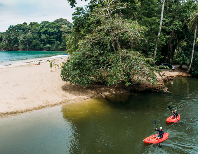 Joan Carles Comas: River and Sea Kayaking with Rainforest Hike + Romantic Dinner at Hotel Banana Azul Special Tour 