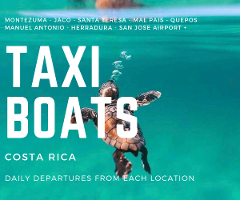 Taxi Boat from Marina Pez Vela Quepos to Playa Hermosa Santa Teresa