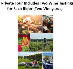 Private Tour - Includes Two Wine Tasting Experiences Per Rider