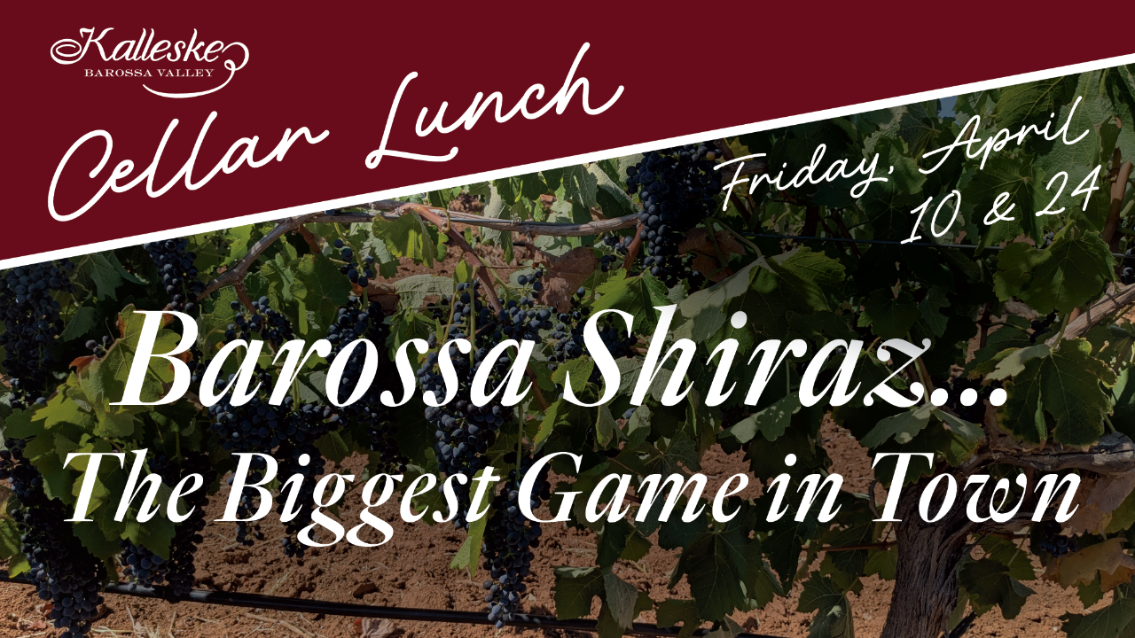 Cellar Lunch - Barossa Shiraz... The Biggest Game in Town