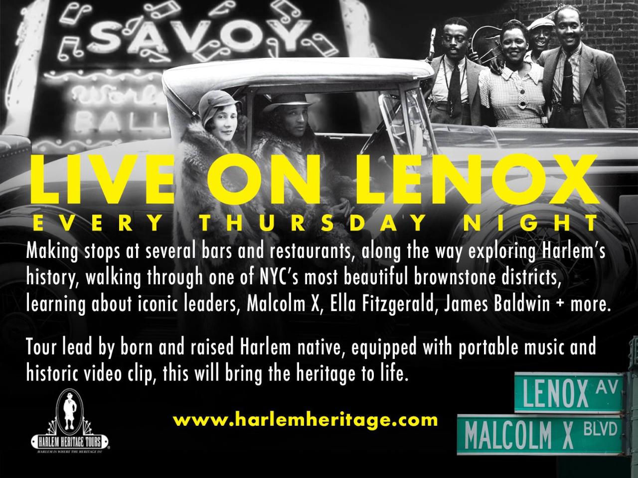 Live on Lenox Thursday Night Harlem Tour