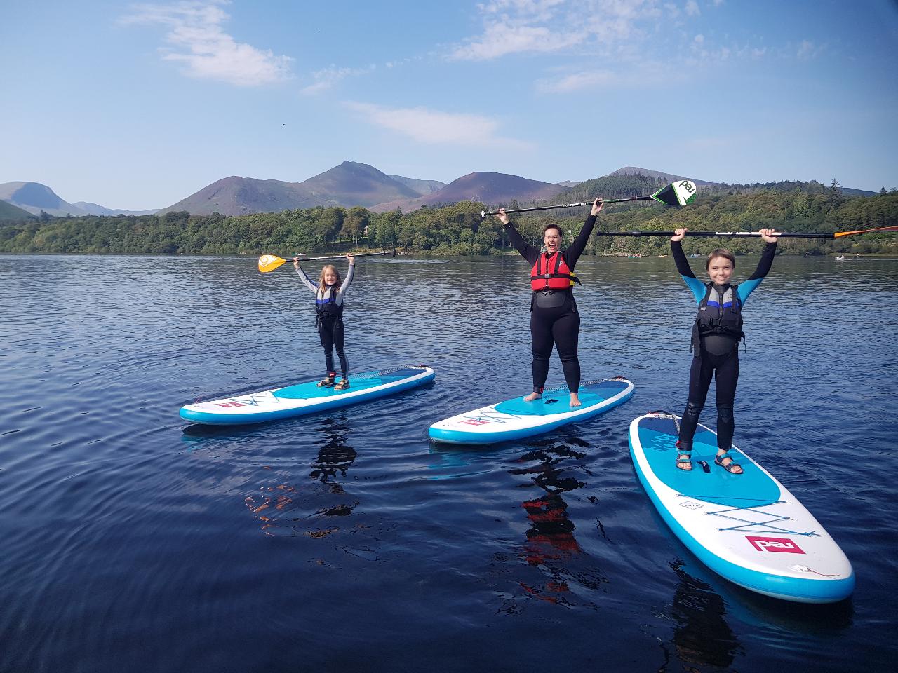 Derwent Water Private SUP session Lake District Paddle Boarding