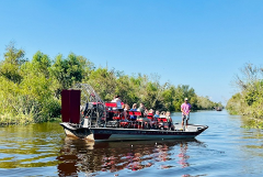 Gators and Graveyards of New Orleans Combo: One Day Airboat Swamp Tour (w/shuttle) plus Haunted Cemetery Tour