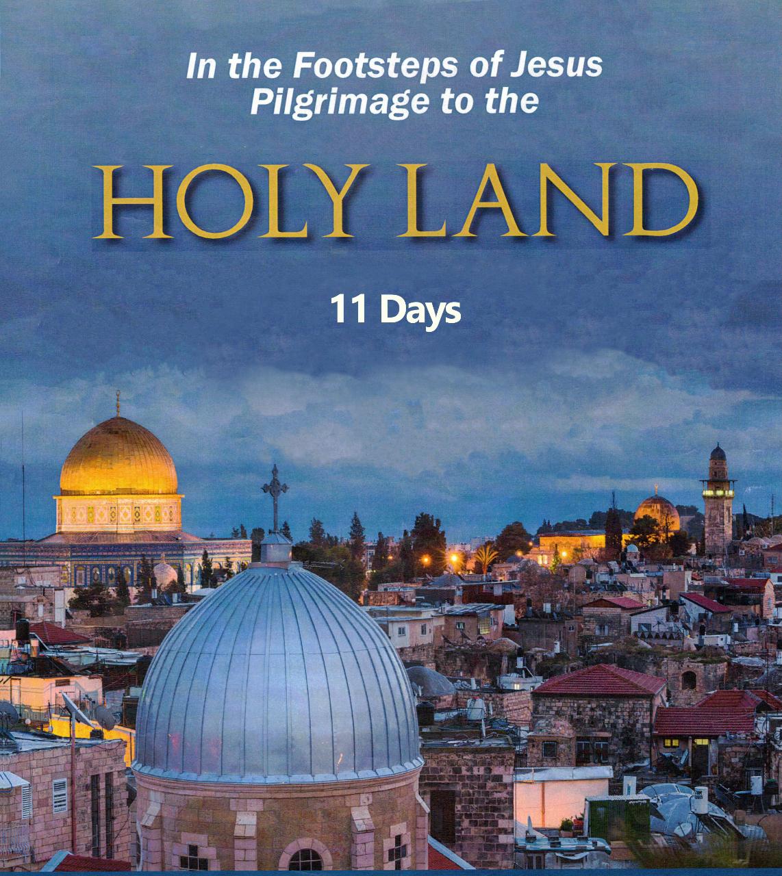 11 day Holy Land pilgrimage 