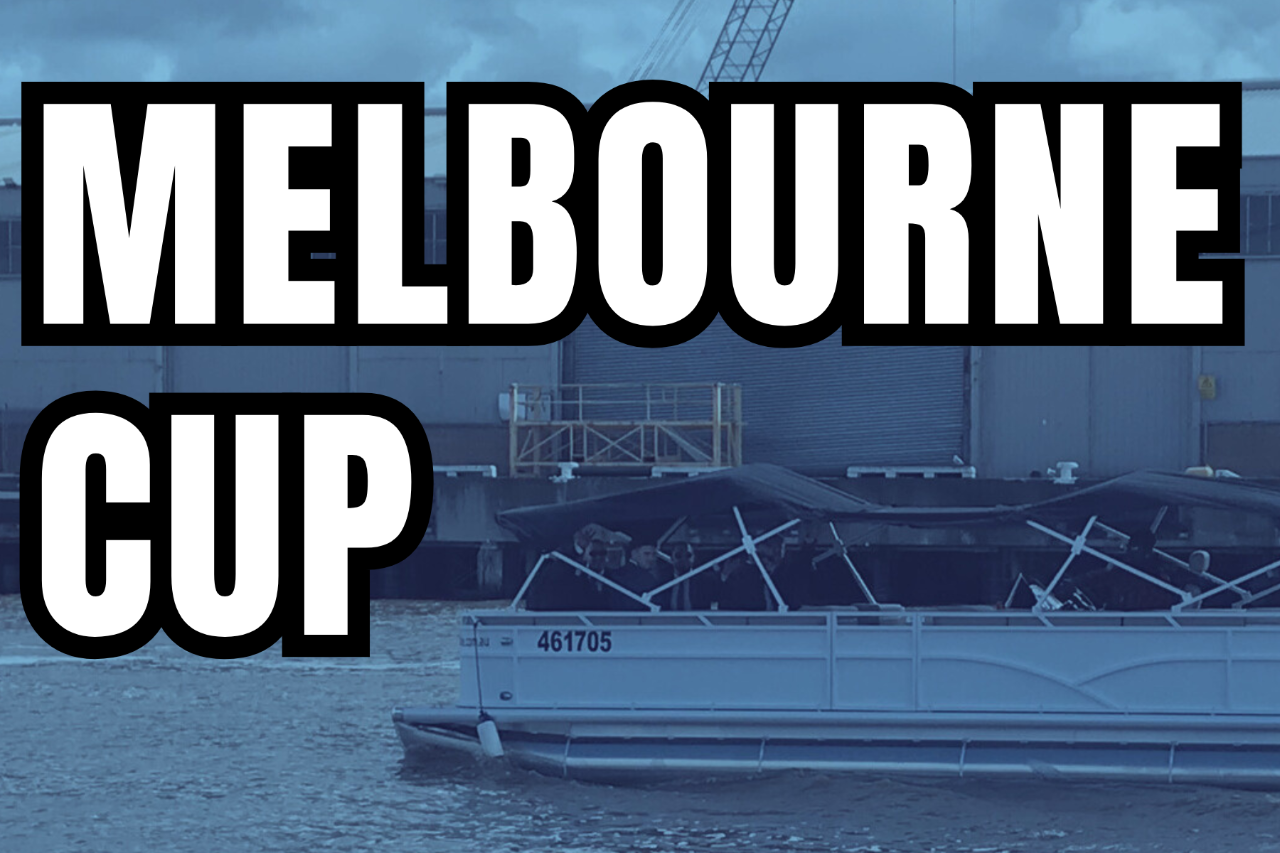  MELBOURNE CUP DAY (NOV 5, 2024) - "PONTOON" SPRING RACES BOAT SHUTTLE ROUNDTRIP 1-11 PASSENGERS