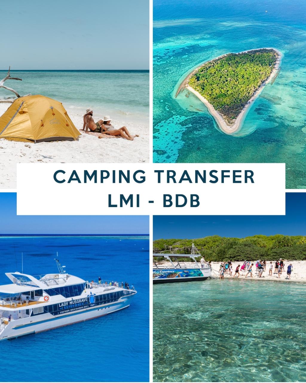 From 1st April 2027 - 2028 CAMPING TRANSFERS - LADY MUSGRAVE ISLAND TO BUNDABERG PORT