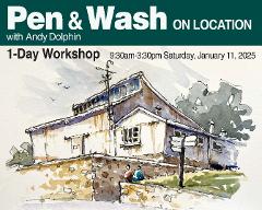 Pen & Wash on Location Workshop with Andy Dolphin