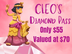 Cleo's Diamond Pass - PAY $55 & RECEIVE $70 - Use Promocode (CLEOPASS) to apply discount