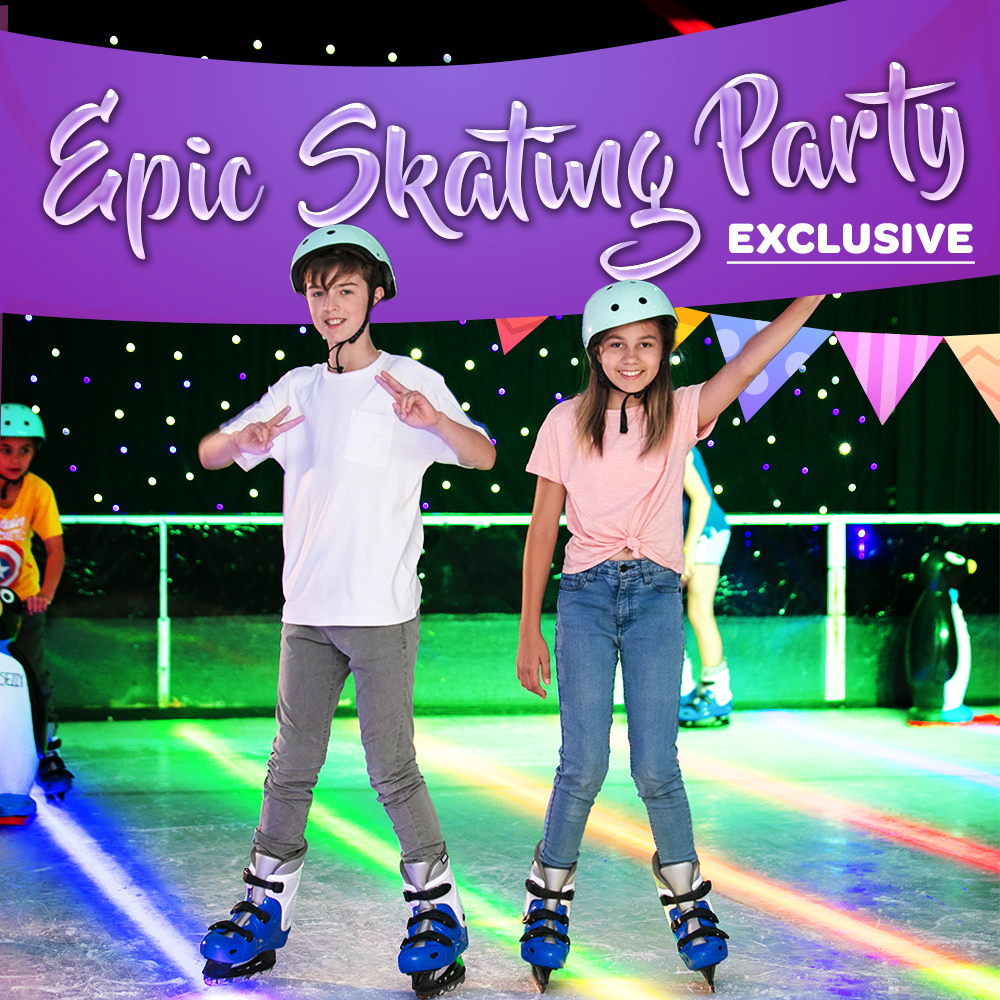 Epic Chill Ice-Skating Party (up to 40 Kids)