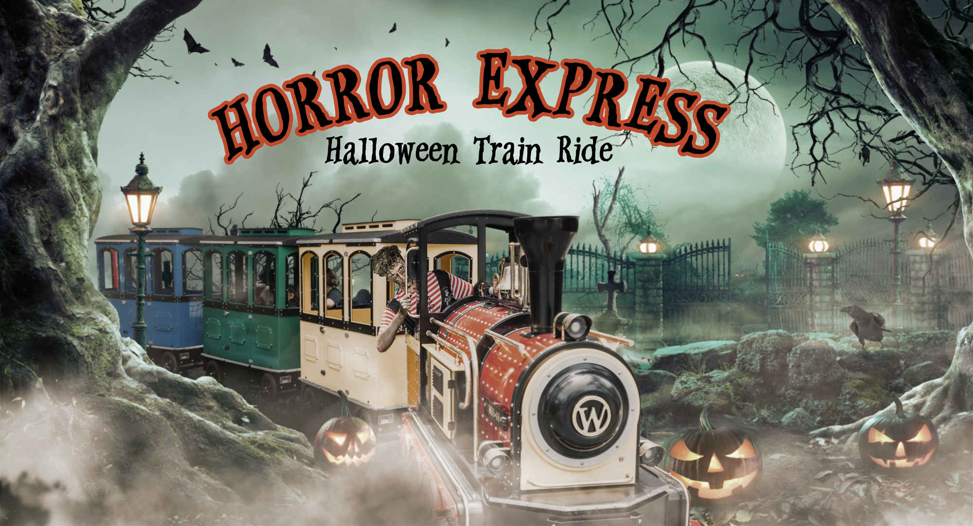 Horror Express Spooky Train Ride Paradise Resort Gold coast