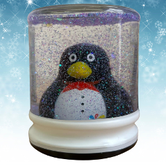Make Your Own Penguin Snow Globe ($) - Location: Activities Hub 