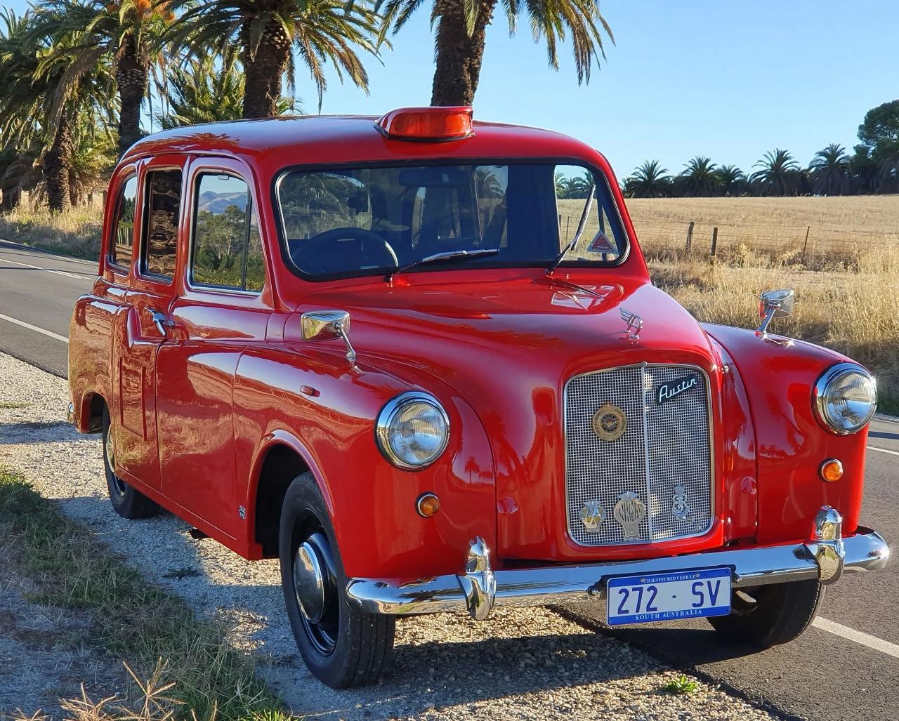 Taste & Graze Barossa in a Classic London Cab