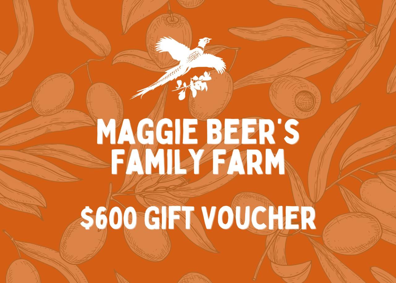 $600 Maggie Beer's Farm Gift Voucher