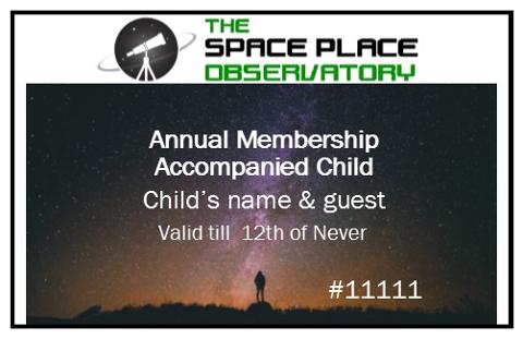 Annual Membership - Accompanied Child