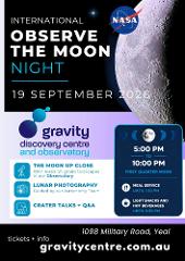 International Observe the Moon Night (Lunar Gazing, Astrophotography + Moon Talks)