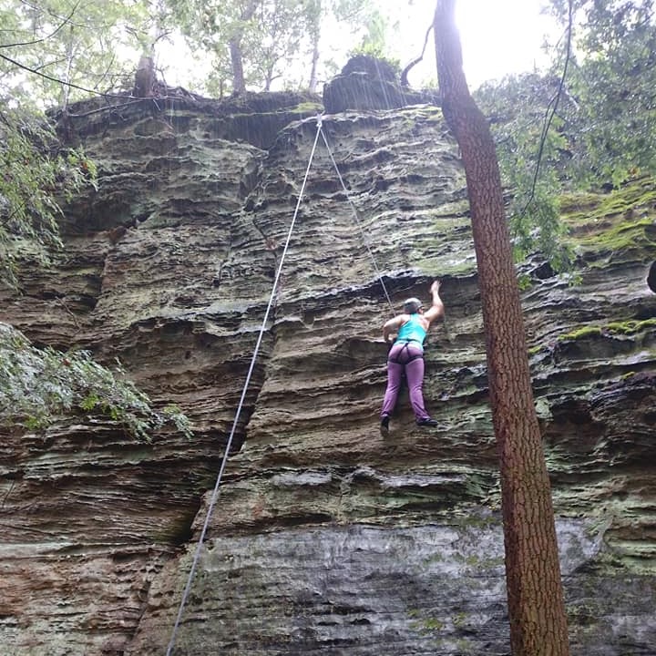 Rock Climbing in Hocking Hills