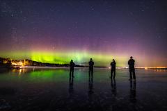 Nordic Ice Skating at Night with chance of Northern Lights