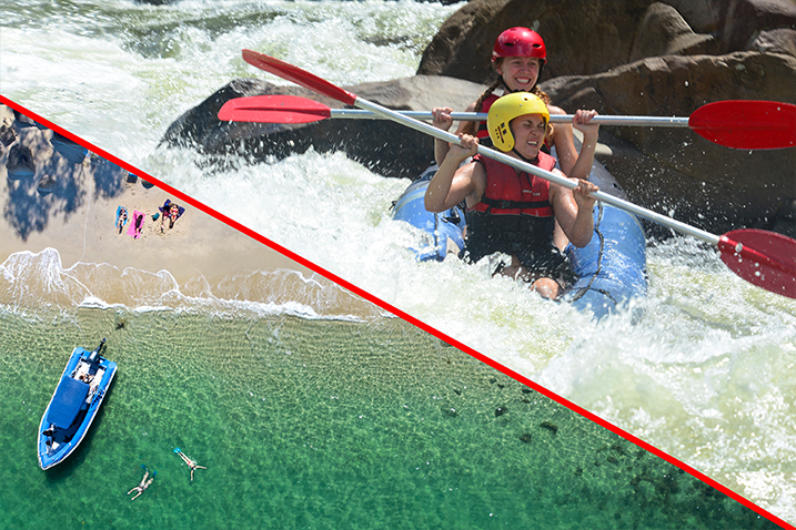 Full Day Sports Rafting & Get Dunked Package deal (use discount code on checkout)