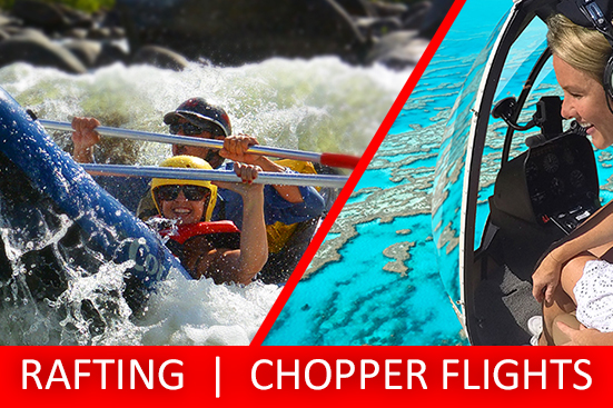 Half Day Sports Rafting & Chopper Flight PACKAGE