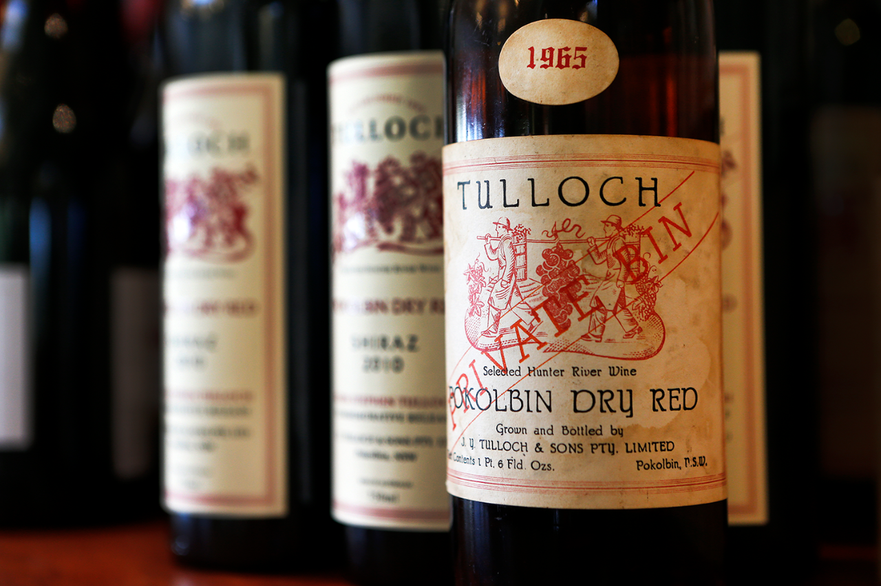 Tulloch Wines - Vertical Tasting of Pokolbin Dry Red Shiraz over 6 Vintages with Charcuterie board