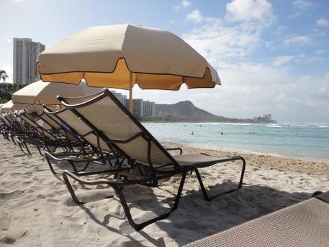 Umbrella & Chaise Lounge Set (RH Side)