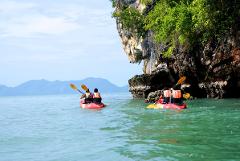 Hong Island Kayaking Tour by Longtail Boat from Krabi