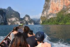 2 Days Cheow Lan Lake Raft House Adventure from Krabi