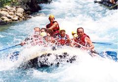 White Water Rafting from Side