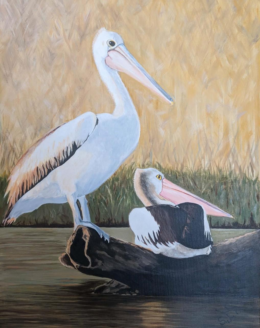 Rivergum Art Experience - Pelican Painting