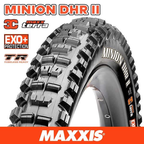 MAXXIS MINION DHR II 27.5 X 2.40 WT FOLDING EXO+ CASING 3C MAXX TERRA TR 