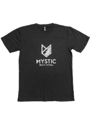 Mystic Mens Tee - Black with White Logo