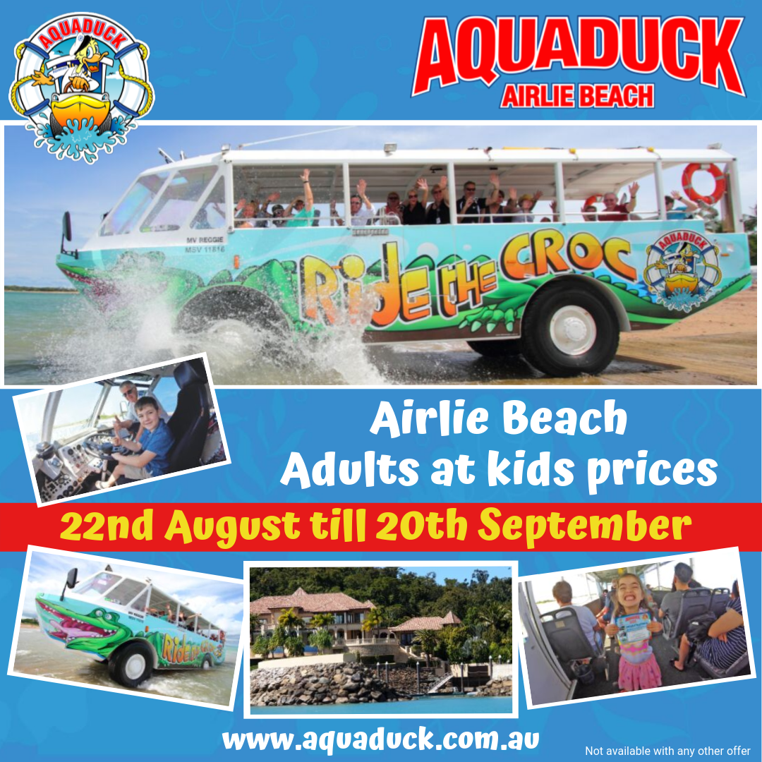 PROMO Aquaduck Airlie Beach - Adults at Kids!