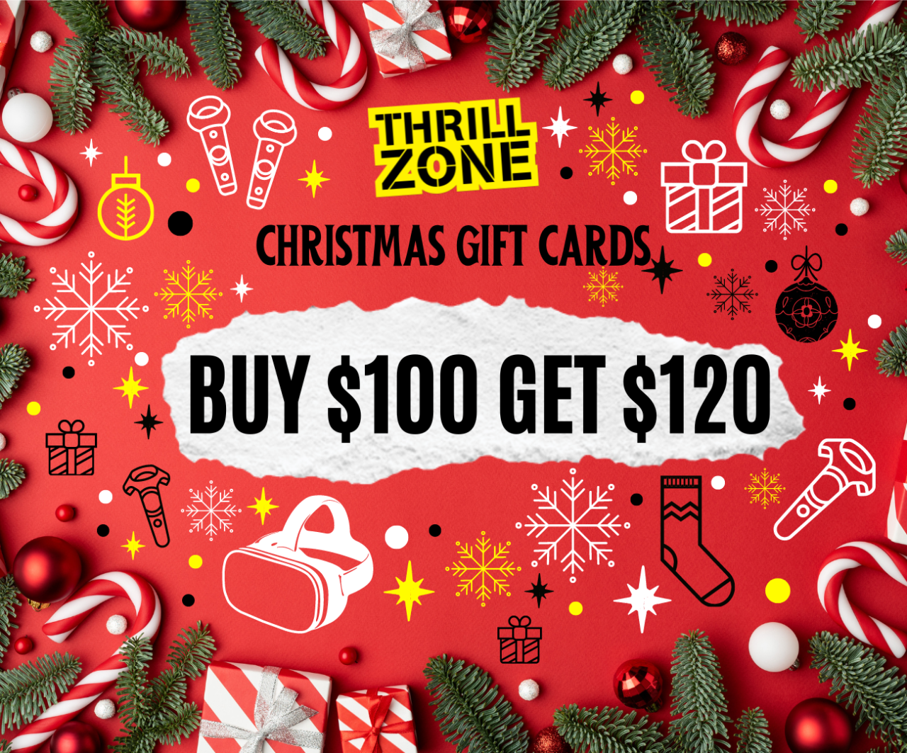 Xmas Gift Card - Buy $100 get $120
