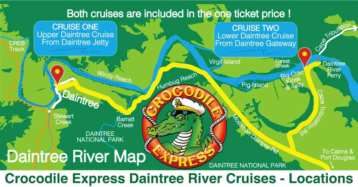 Crocodile Express Daintree Rainforest & Wildlife Cruise (from Daintree