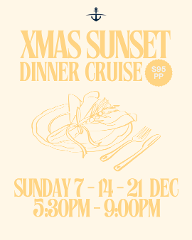 2026 Christmas Sunset Cruise - Departing Hamilton