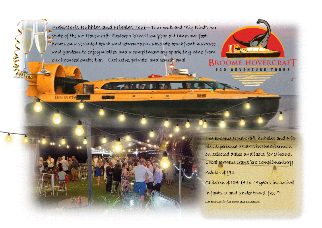 Prehistoric Bubbles & Nibbles Hovercraft Tour
