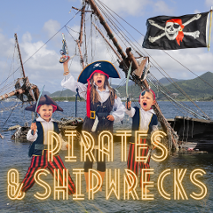 Pirates and Shipwrecks Mon 30th Sep 12pm (3hrs) 7-13 years