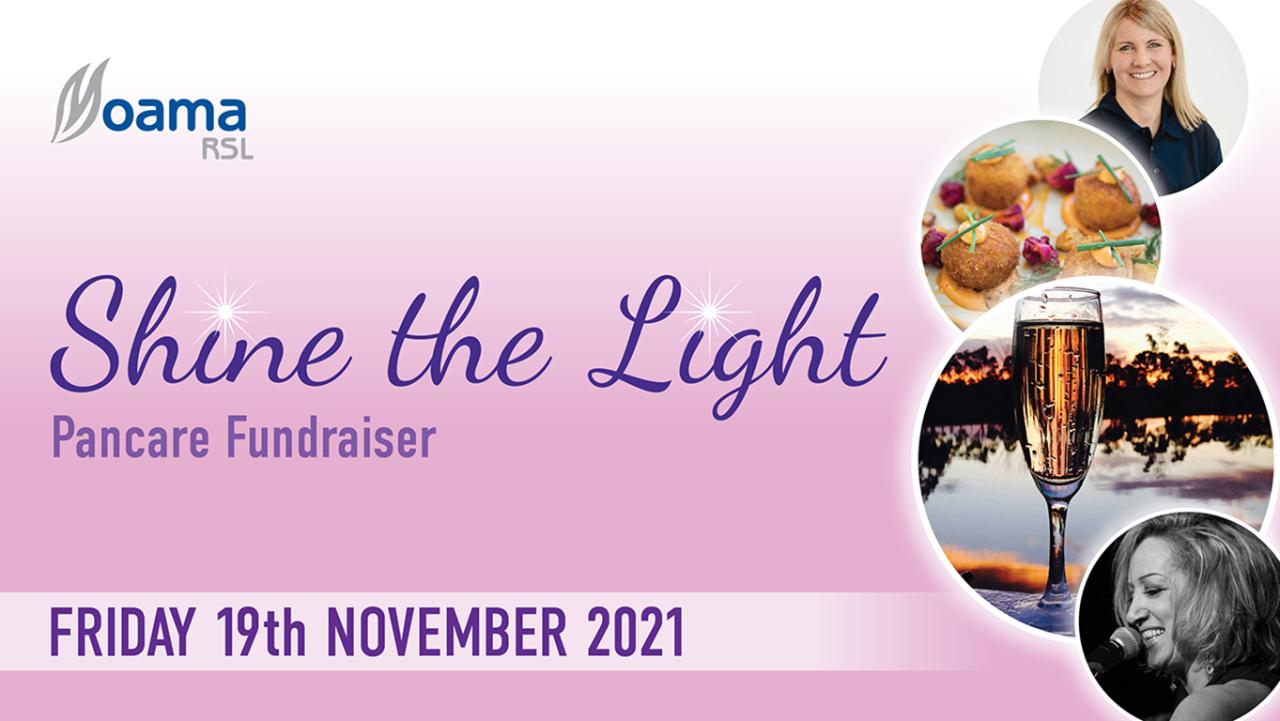 'Shine the Light' Pancare Fundraiser - Friday 19th Nov - Poppies on Merool (Moama RSL)