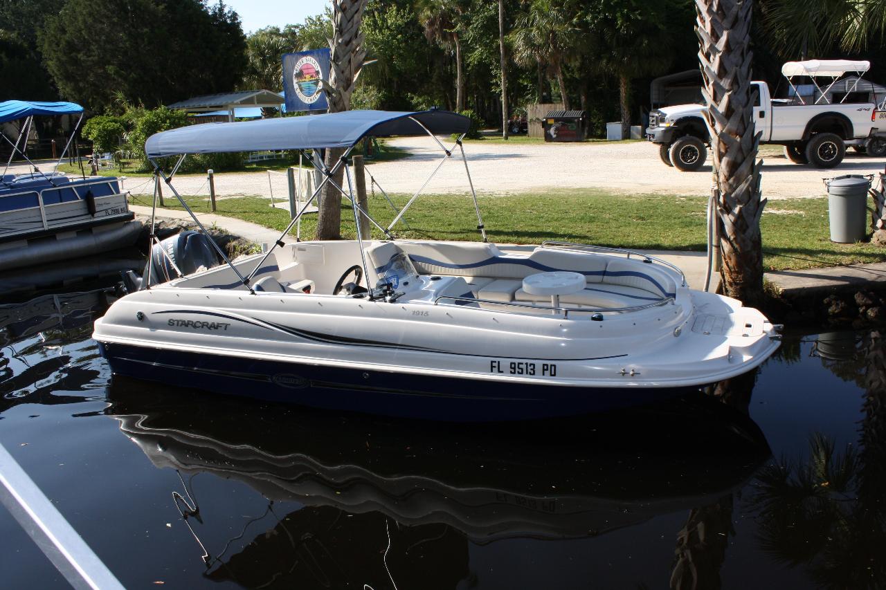 FULL DAY 19 ft. Deck Boat 90 hp 6 passenger River Ventures Reservations