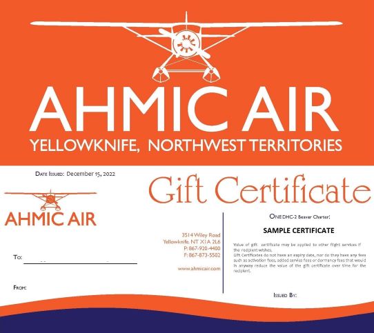 Ahmic Air - Gift Certificate - $2,250.00