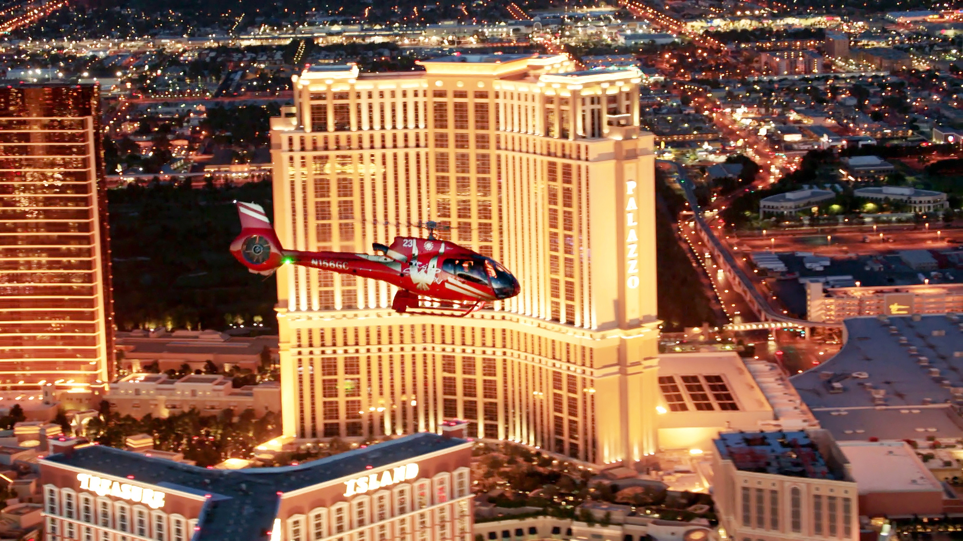 Las Vegas Night Flight with A Three-course Tasting Menu at Buddy V's Ristorante