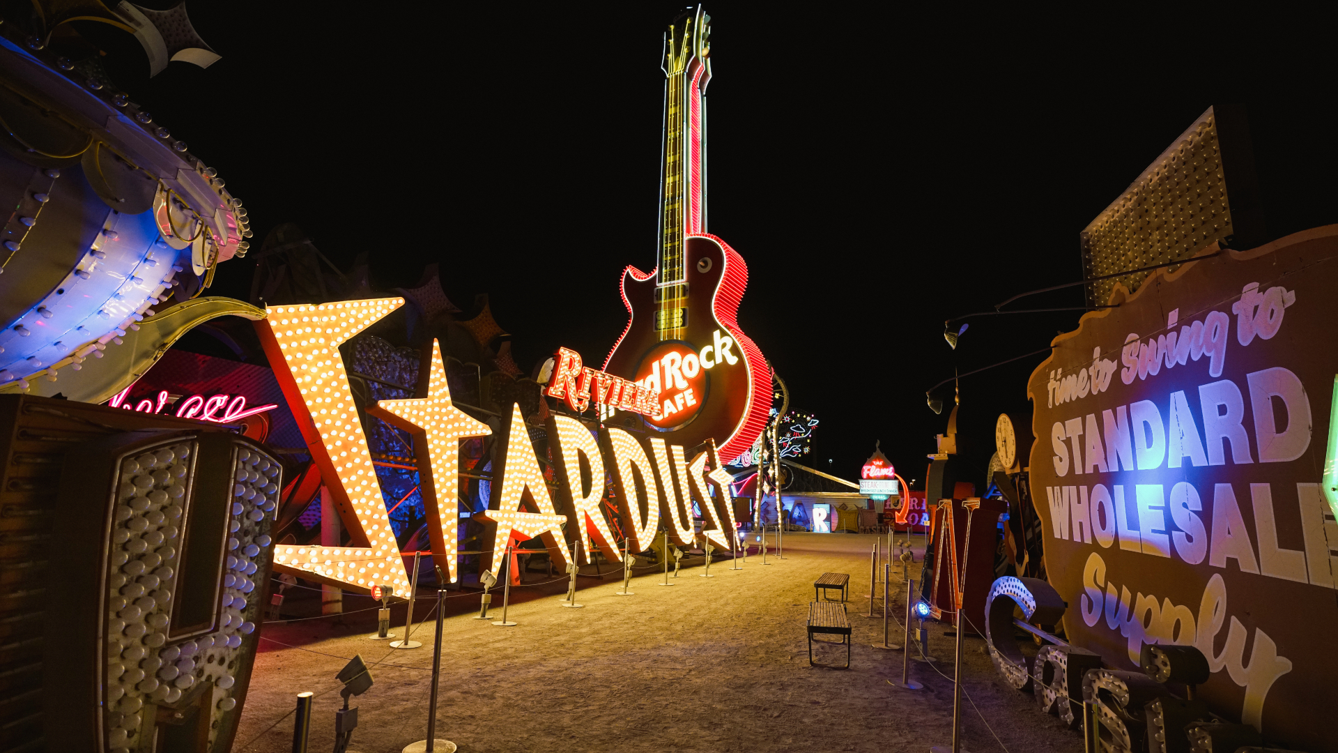 Spectacular Las Vegas Night Flight with The Neon Museum