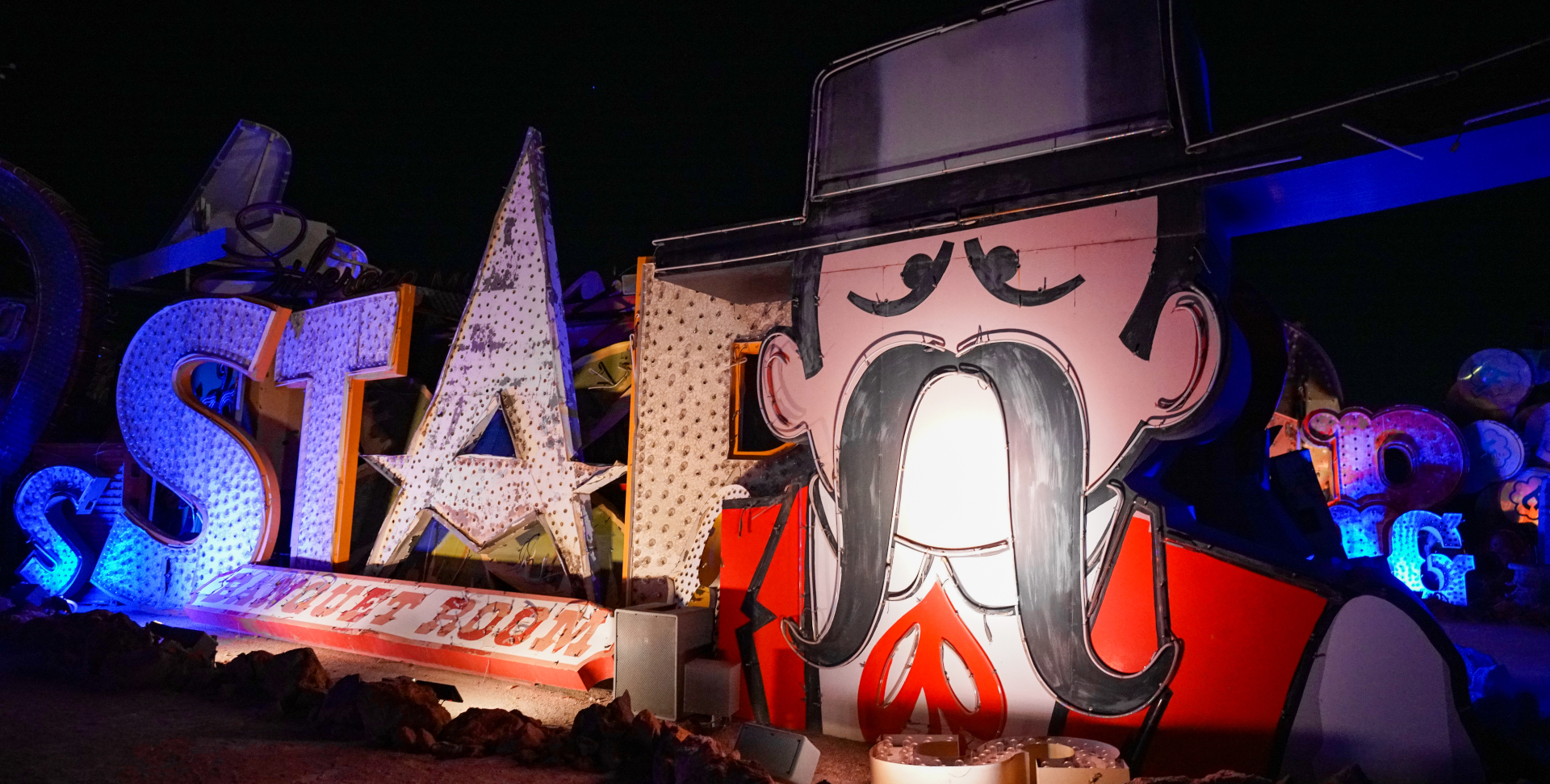 Spectacular Las Vegas Night Flight with The Neon Museum