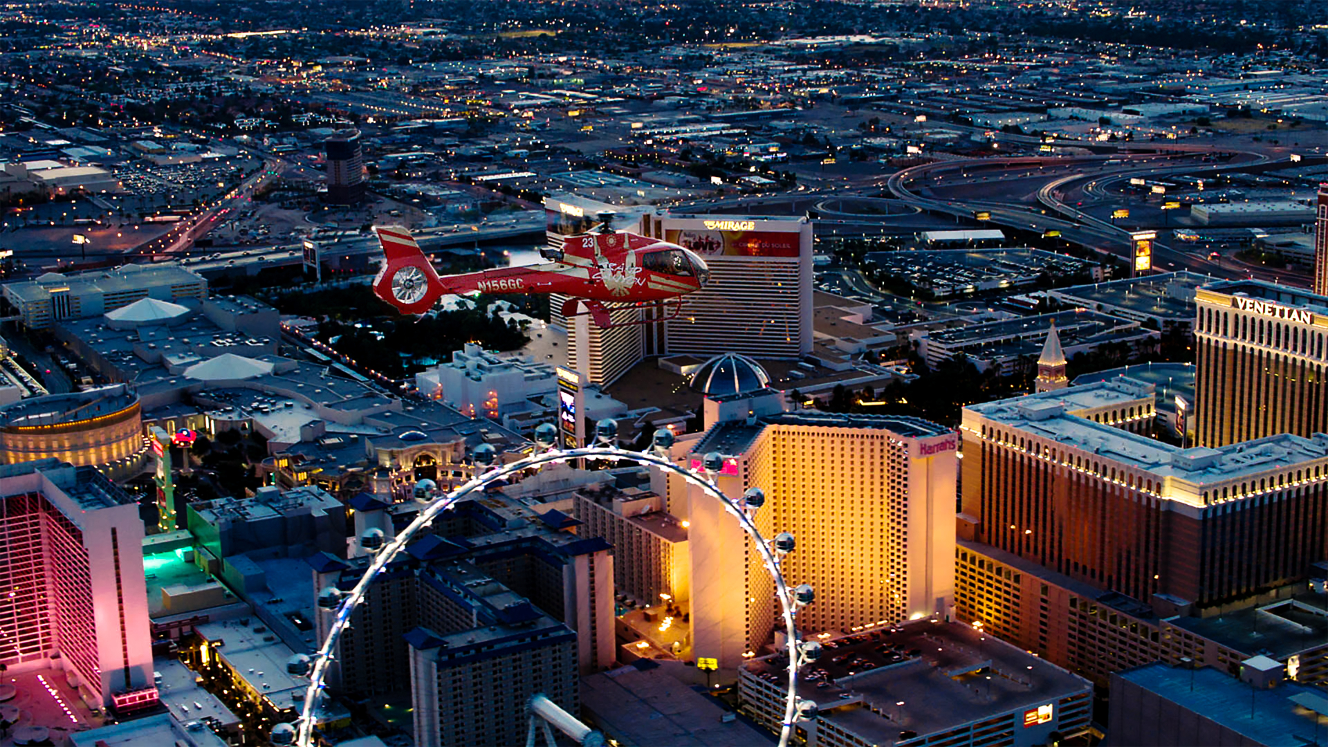 Las Vegas Strip Highlights Flight with Transfers