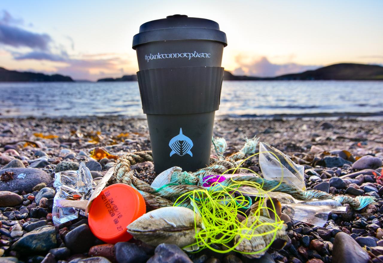 Bamboo Based Reusable Basking Shark Coffee Cup (out of stock)