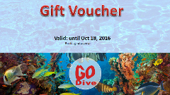Go Dive Gift Card